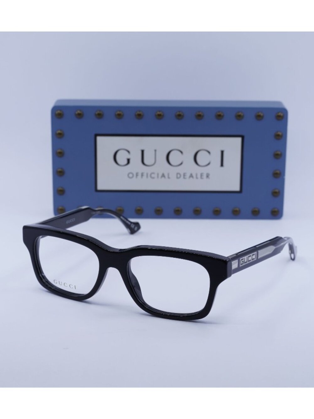 Gucci GG1731O 001 Rectangle Men Eyeglasses 54mm - Black